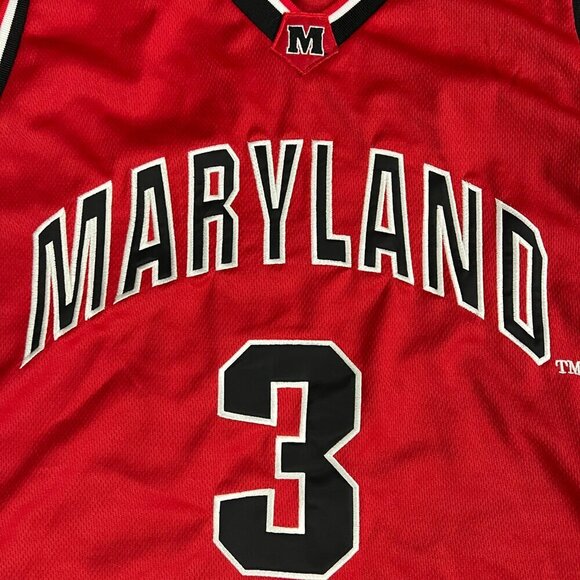 Colosseum Mens Basketball Jersey Maryland Terrapins #3 XL Red - Picture 3 of 8